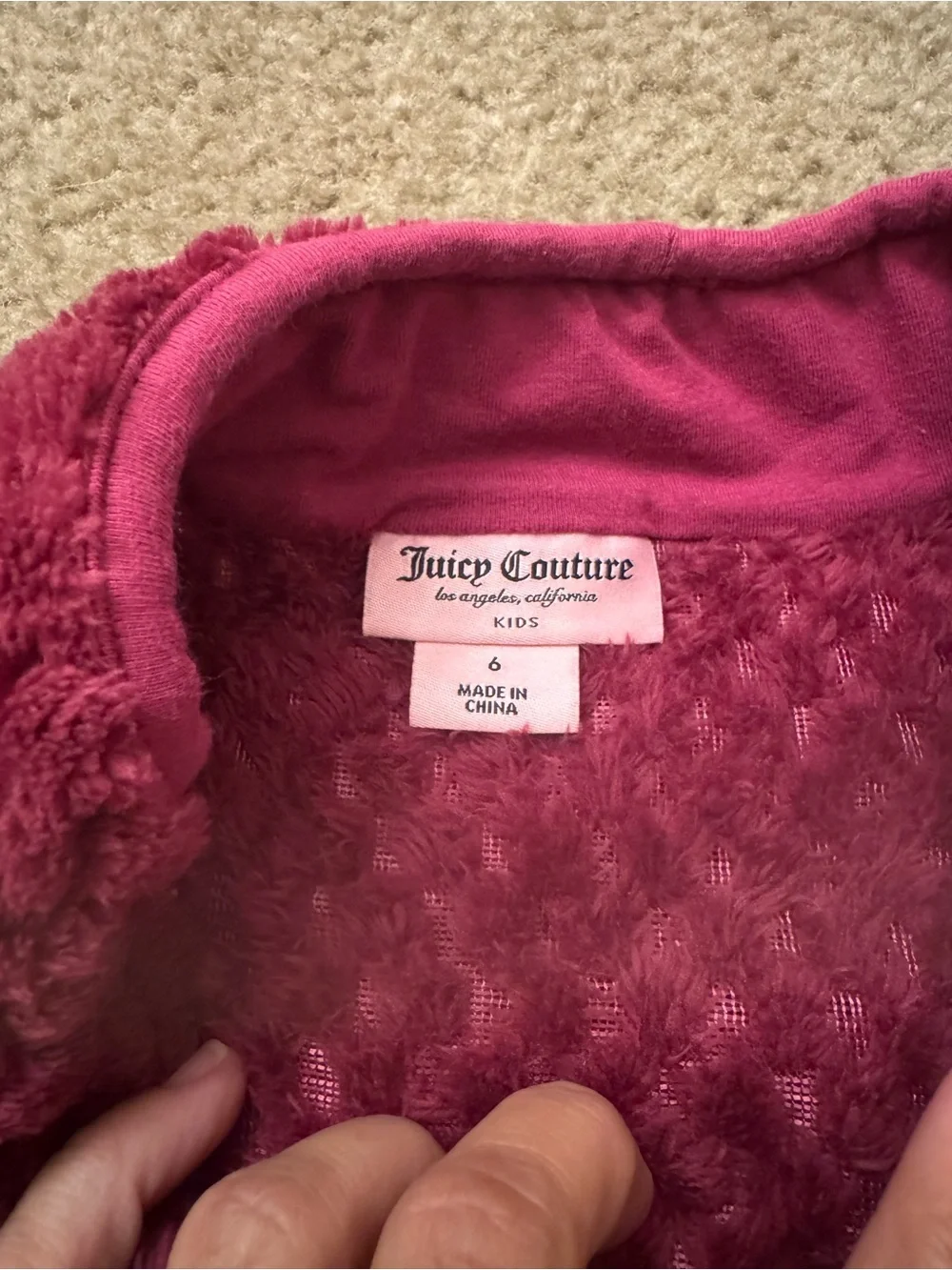 Juicy Couture Plush Half-Zip Turtleneck - Deep Berry Pink